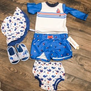 Boys 3-6 months swimsuit set